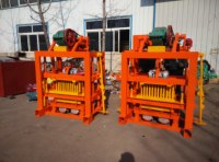 Machine à briques en béton QTJ4-40 pour petites productions, machine à fabriquer des blocs creux en ciment, populaire en Afrique