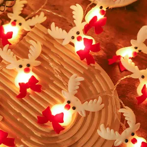How lighting Holiday 1,5 m LED AA Batterie Schnee männer Santa Lights Elch Lights Weihnachts lichterketten