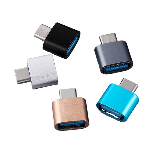 Compatible with All USB Devices Multi Colors Plated Male to Female USB 3.1 Type C to USB 3.0 OTG Adapter for Laptop  Phone