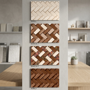 Carreaux muraux en céramique 3D de luxe 300x450mm, 12x18, brillants et polis pour salle de bain, couloir et murs extérieurs - Product Image 6
