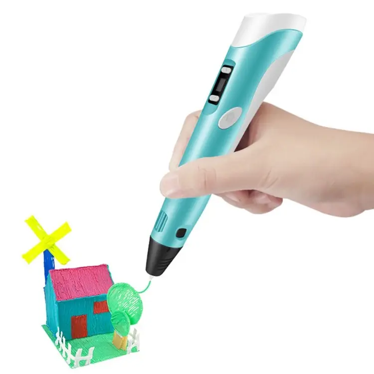 Kids Educational Toys DIY Dream Printing 3D Drawing Pen LCD