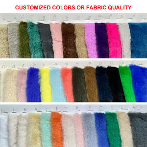 Trench personalizzato taglie forti soffice pelliccia sintetica per signore modeste giacche invernali con collo grande capispalla lunghi in maglia intrecciata - Product Image 4