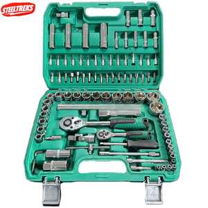 अंतिम 94 पीसी कार्बन स्टील पुरुषों के घर आवश्यक उपकरण सेट और कॉलेज के डॉर्म अपार्टमेंट या कार-हार्ड केस के लिए आपातकालीन किट शामिल - Product Image 1