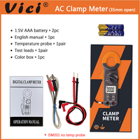 AVO Multimeter DM201 Murah Pocket Digital LCD Clamp Meter 600V 600A