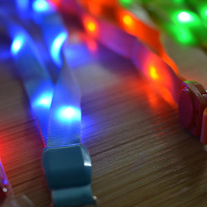 สายคล้องคอเรืองแสง LED กระพริบได้สายคล้องคอแบบใหม่มีฟังก์ชันเรืองแสงทำจากโพลีเอสเตอร์ - Product Image 5