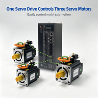 Un servomoteur pour trois servomoteurs AC220V 750W 1kW 1.2KW 1.5kW EtherCAT 3 axes, gain de place et économique