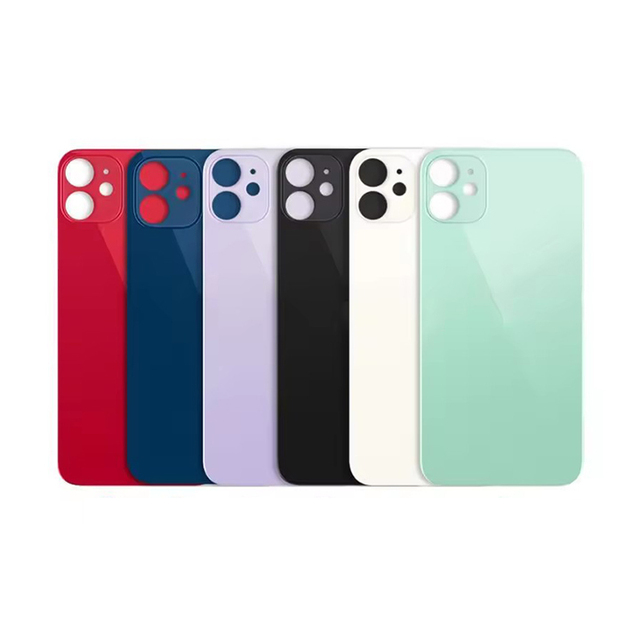 Big Hole for iphone Rear Back Glass Back Cover Mobile Phone Housings