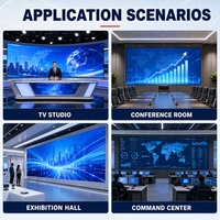 Pantalla LED COB para Video Wall de 600x337.7mm, Gabinete de Aluminio Fundido a Presión, 4K 8K, P0.9 P1.25 P1.5 P1.8