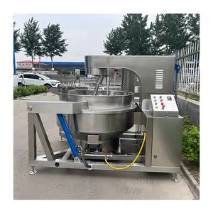 Double planetary cooking mixer machine durable stainless 304 big capacity chili sauce curry paste sauce making machine