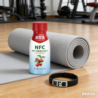 NFC Crabapple-sap, vers geperst uit vers fruit, bevat geen toevoegingen, is gezond en veilig om te drinken en bevordert de spijsvertering.