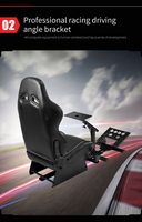 Jiabeir 1012B Racing Cockpit F1 Support de siège de simulation de voiture en métal Simulateur de siège de course