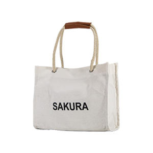 Çiçek şekli en çok satan fermuarlı cebi, omuz kolları baskı logosu ile taşıma çantaları pamuk tuval alışveriş taşıma çantası/ - Product Image 1