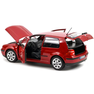 Norev DCD 2002 per Volkswagen Golf in rosso 1/18 scala in metallo pressofuso modello di auto con porte aperte stile classico