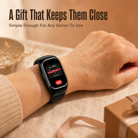 Montre connectée GPS 4G A36 pour personnes âgées avec bouton d'appel SOS, géolocalisation, communication bidirectionnelle, interface simple pour les parents, vente en gros