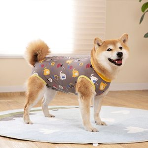 Baju Pemulihan Anjing Grosir Motif Kartun, Baju Operasi Hewan Peliharaan <span class=keywords><strong>Anti</strong></span> Jilatan, Onesie Anjing untuk Perlindungan Luka Pasca Operasi - Product Image 5