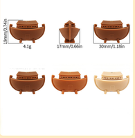 Perles en silicone 3D en vrac personnalisées, motif Princesse de l'Arche de Noé, pour la fabrication de stylos