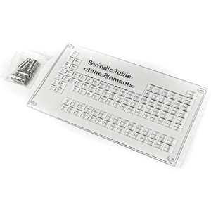 Bảng hiển thị nguyên tố hóa học Acrylic bảng tuần hoàn Collector Acrylic bảng tuần hoàn khung với <span class=keywords><strong>4</strong></span> Bạc standoffs - Product Image 1