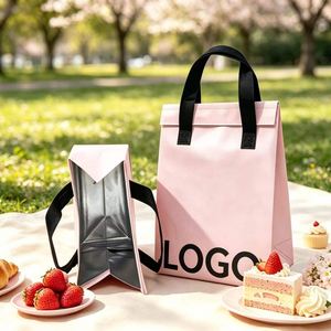 Cartoon Foldable Insulated Cooler Bag with Handle Waterproof Thermal Tote for Food Delivery - Product Image 5