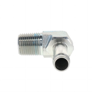 Trung quốc đính cườm hose barb nptf Ống Nam 90 <span class=keywords><strong>Dep</strong></span> khuỷu tay thép không gỉ 3/4 "NPT Nam x 3/4" hose barb thép thủy lực phụ kiện - Product Image 3