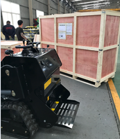 Chargeur sur chenilles Skid Steer Mini chargeur frontal Broyeur avec moteur Fabricant de pompe Broyeur forestier Source bon marché