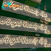 Letrero LED Personalizado de Fabricante SPSIGN, Letrero con Letras Retroiluminadas en 3D, Carteles Publicitarios para Salones de Belleza, Cafeterías, Tiendas de Artículos de Lujo