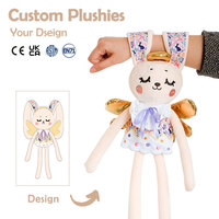 Fabricants de jouets en peluche personnalisés : lapins en peluche doux, animaux en peluche, jouets lapins amusants avec bracelet slap, OEM ODM, pour cadeaux d'enfants