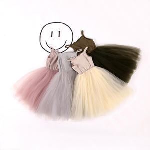 ชุดเดรสเด็กผู้หญิงสีพื้นขายส่ง - Product Image 1