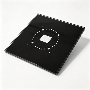 Écran tactile carré noir personnalisé OEM avec interrupteur à membrane, icônes fléchées M Power, adhésif PC PET - Product Image 3
