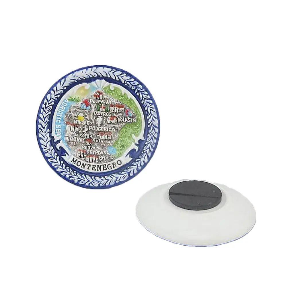 BONWLL Ceramic Travel Souvenir Gift Tourist Fridge Magnet Home & Kitchen Decor Montenegro