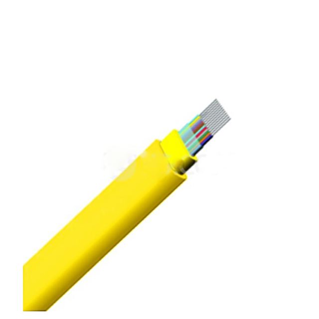 Singlemode Multimode 12 Cores GJFDKBV Indoor 5G Fiber Optic Ribbon Flat Cable for Splicing Machine and FTTX Network