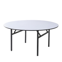 Table de restaurant pliante en bois moderne à prix de gros pour mariages, banquets, repas en extérieur et usage hospitalier