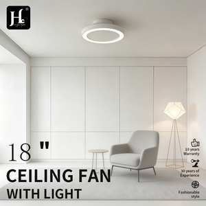 Ventilateur de plafond moderne sans pales avec éclairage LED, lustre suspendu, ventilateur invisible pour chambre à coucher et salon - Product Image 4