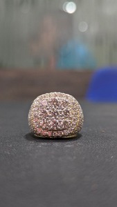 Hip Hop Iced Out Diamond <b>Ring</b> Sparkling <b>Ring</b> for <b>Men</b> and Women for Fashion Gifts and Daily Use Available at Affordable Price - Product Image 2