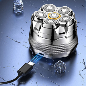 Fanke personnalisé FK-8750 flottant rasoir électrique rotatif batterie forte étanche corps rasoir LED affichage pour hommes chauves USB - Product Image 2