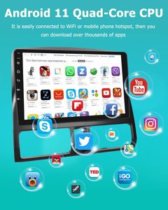 Autoradio Android Podofo 9" con Carplay Wireless, Android <span class=keywords><strong>Auto</strong></span>, HIFI, RDS, GPS per <span class=keywords><strong>Honda</strong></span> <span class=keywords><strong>CRV</strong></span> 2002-2006, Elettronica per <span class=keywords><strong>Auto</strong></span> - Product Image 4