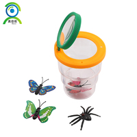 Usine directe haute qualité grossissement 3x et 6x conteneur d'observation d'insectes en plastique Pmma petite visionneuse d'insectes optiques