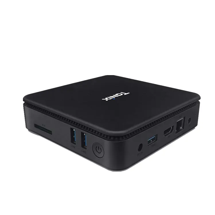 Tanix — boîtier TX85, Intel Z8350, 4 go/64 go, Fanless, mini pc, lecteur multimédia avec ports VGA, windows 10/Linux, boîtier tv