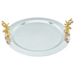 จานเสิร์ฟหัวกวางถาดเขากวางสแตนเลส - Product Image 1