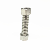 Tuyau flexible ondulé en acier inoxydable SUS 304, connecteur de chauffe-eau FIP 1/2" ou 3/4", tube d'extension CSST anti-fuite