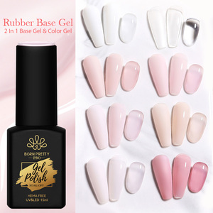 BORN PRETTY <span class=keywords><strong>PRO</strong></span> 15ml Rose Nude Base Coat Caoutchouc Vernis Gel Sans TPO Sans HEMA Marque Privée pour le Renforcement des Ongles et la Construction d'<span class=keywords><strong>Apex</strong></span> - Product Image 2