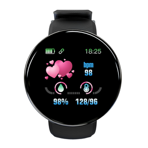 D18 Smartwatch impermeabile per gli uomini e le donne TFT Display <span class=keywords><strong>Fitness</strong></span> Tracker con Monitor a pressione cardiaca schermo rotondo <span class=keywords><strong>orologio</strong></span> intelligente - Product Image 6