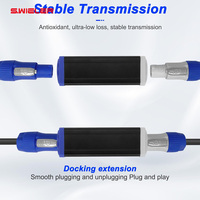 Adaptateur d'extension Powercon NAC3MM avec boîtier ABS, connecteurs Powercon 3 broches pour éclairage de scène, câble d'alimentation verrouillable