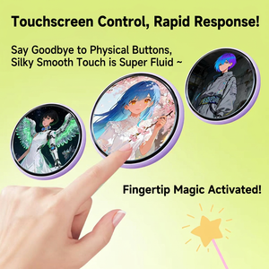Insignia Electrónica Inteligente con Pantalla Táctil HD de 1.85 Pulgadas, Carga de Fotos y Videos, Personalizable con GIF de Anime para Eventos de Cosplay - Product Image 5
