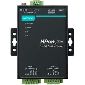 Moxa NPort 5230A Servidor de Dispositivos Seriales, Módulo Ethernet 10/100M, Puertos Ethernet RS-422/485, Industrial, Taiwán - Product Image 1