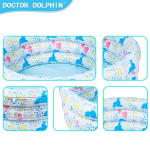 Doctor Dolphin Family PVC Kinder tragbar im Freien Pool Dicker Kunststoff oberirdisch aufblasbarer tragbarer Pool