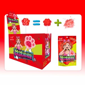 Caramelle a Forma di Zampa di Gatto Rosse Halal Personalizzate all'Ingrosso <span class=keywords><strong>per</strong></span> Bambini - Product Image 1