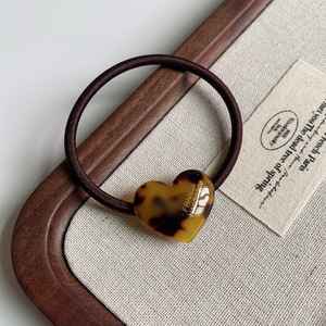 Bonbons couleur acétate rose <span class=keywords><strong>rouge</strong></span> en forme de coeur <span class=keywords><strong>cheveux</strong></span> cravates haute élastique en caoutchouc bande de <span class=keywords><strong>cheveux</strong></span> pour femmes filles - Product Image 5