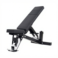Banc de musculation commercial pliable en métal, inclinable et réglable, avec support pour haltères, chaise de fitness et équipement de gym d'assistance assise