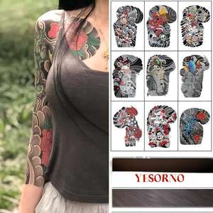 Tatuajes Temporales de <span class=keywords><strong>Manga</strong></span> Completa Unisex - Resistentes al Agua y al Sudor para Celebraciones y Reuniones, Tendencia de Celebridades de Internet - Product Image 1