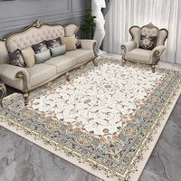 Tapis d'intérieur en velours de cristal lourd, grand, moderne, 3D, fabriqué à la machine, en polyester, pour la maison, les voyages, la prière, le camping, les pique-niques, l'extérieur, la porte